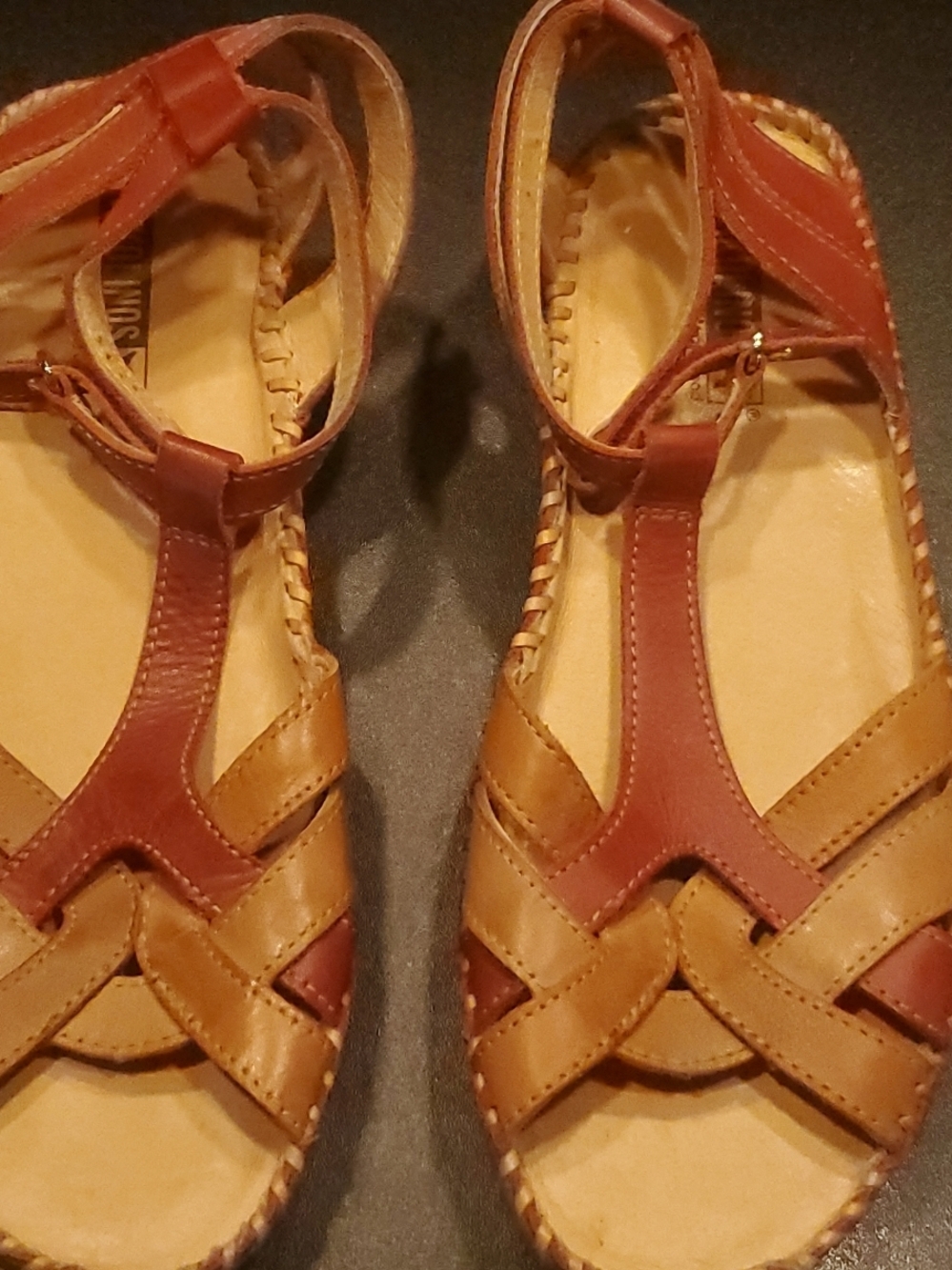 Pikolinos Vallarta 655 Leather Sandals Size 8.5-9W